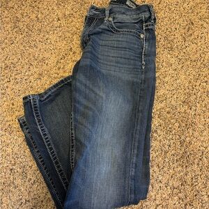 BKE Men's Straight Jeans in Dark Blue